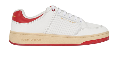 Saint Laurent SL/61 Trainers, &pound;350, Shoes, Red/White, Leather, Front view