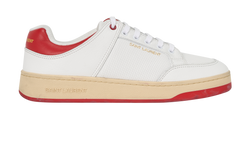 Saint Laurent SL/61 Trainers, Mens, Leather, White/Red, UK9, B, 2*