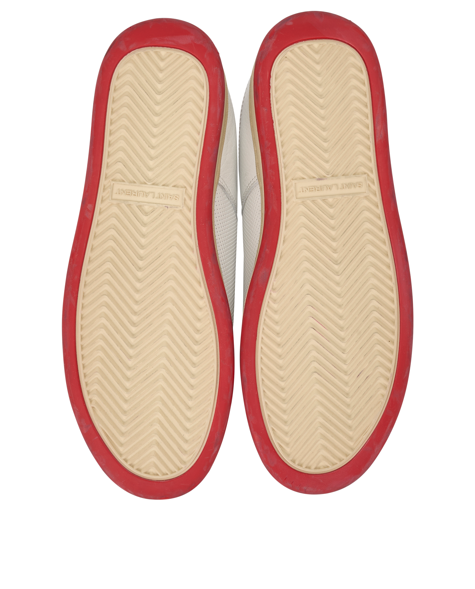Saint Laurent SL/61 Trainers, &pound;350, Shoes, Red/White, Leather, Top view