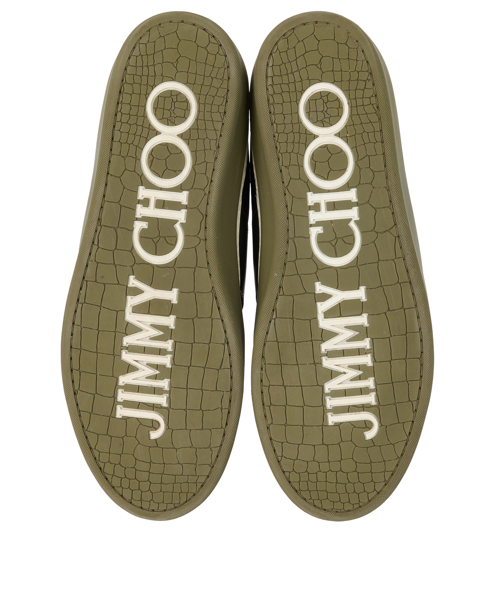 Jimmy Choo Belgravia Trainers, &pound;150, Shoes, Green, Leather, Top view