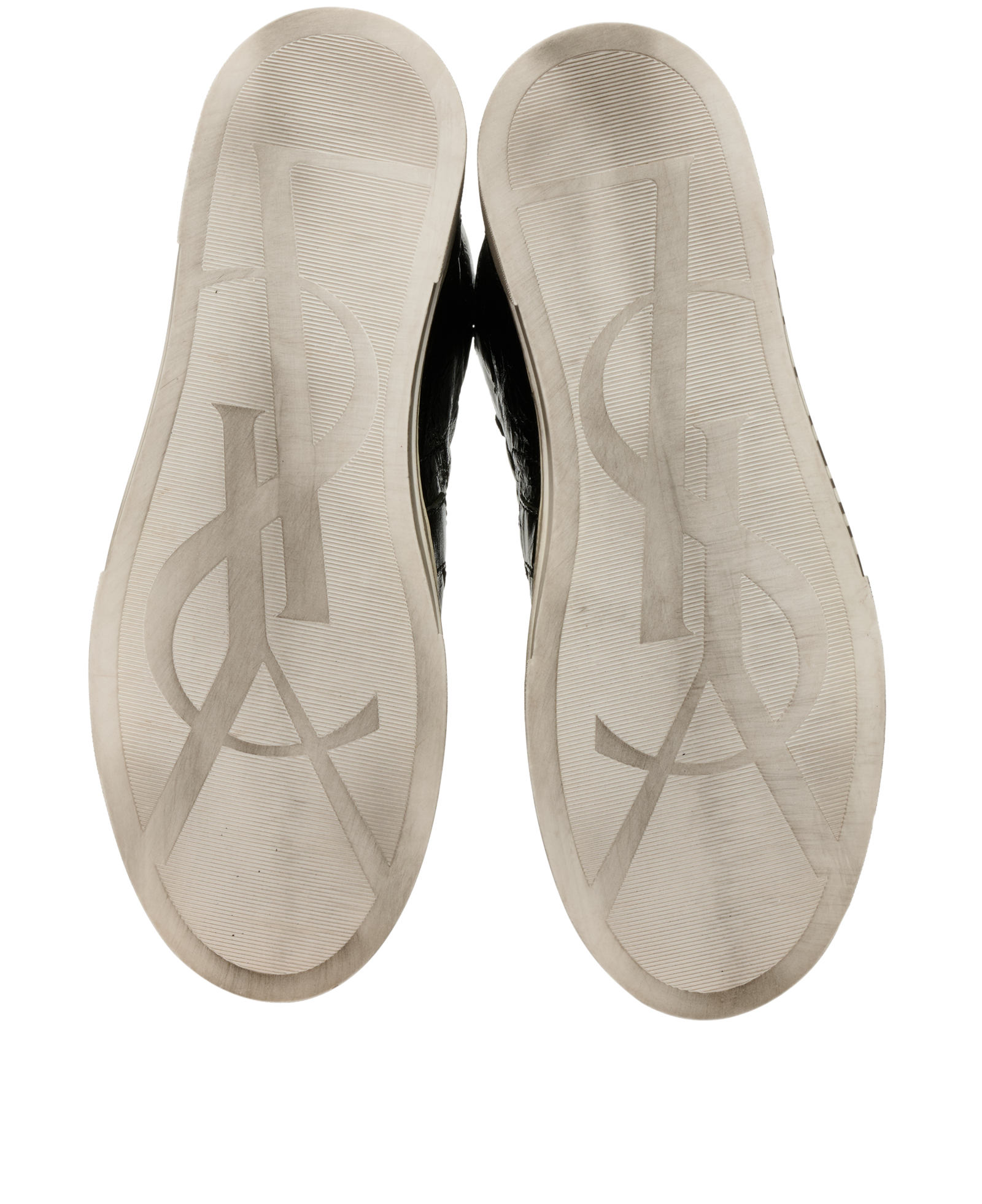 Saint Laurent Bad Lieutenant Trainers, &pound;190, Shoes, Black, Leather, Top view