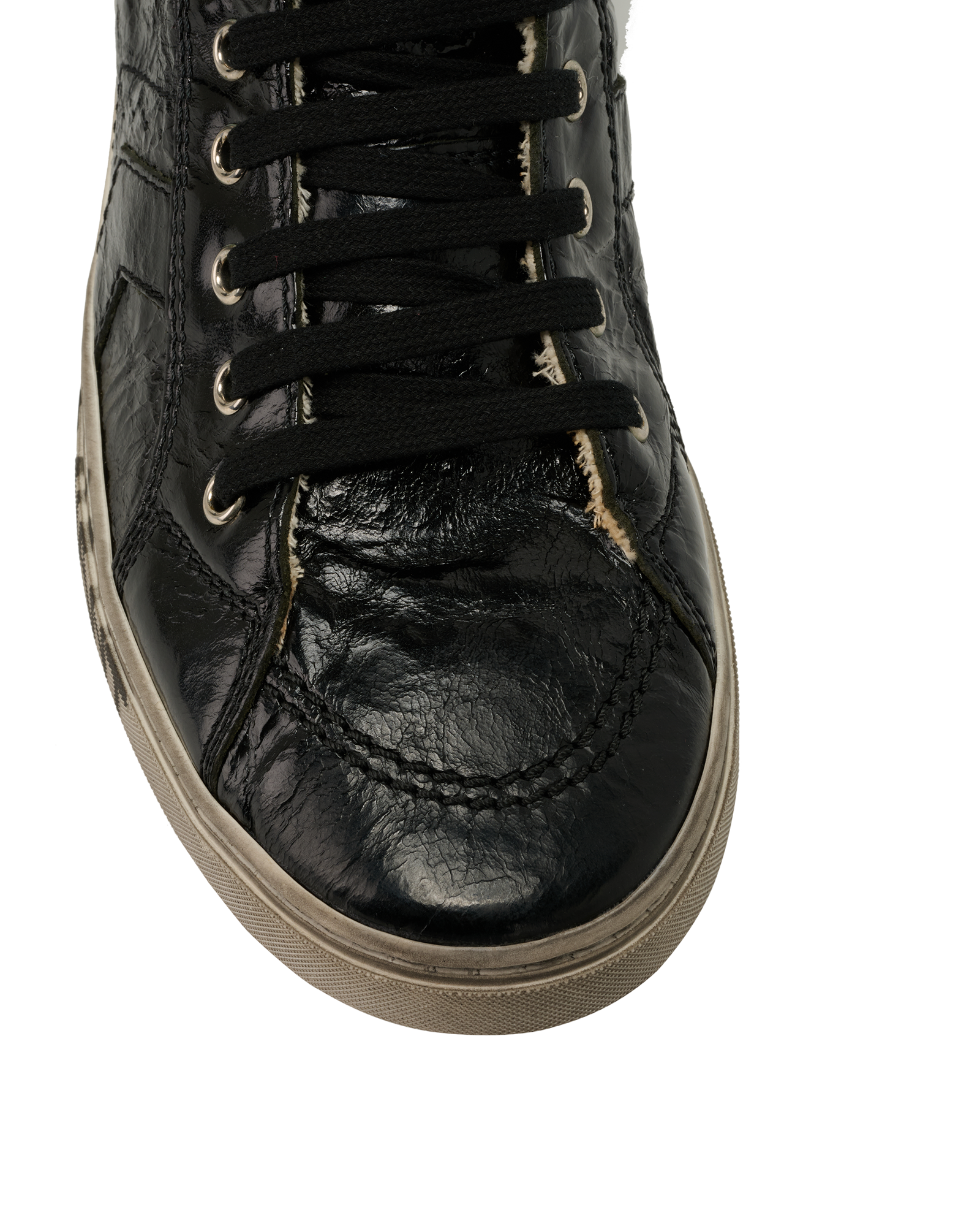Saint Laurent Bad Lieutenant Trainers, &pound;190, Shoes, Black, Leather, Other view