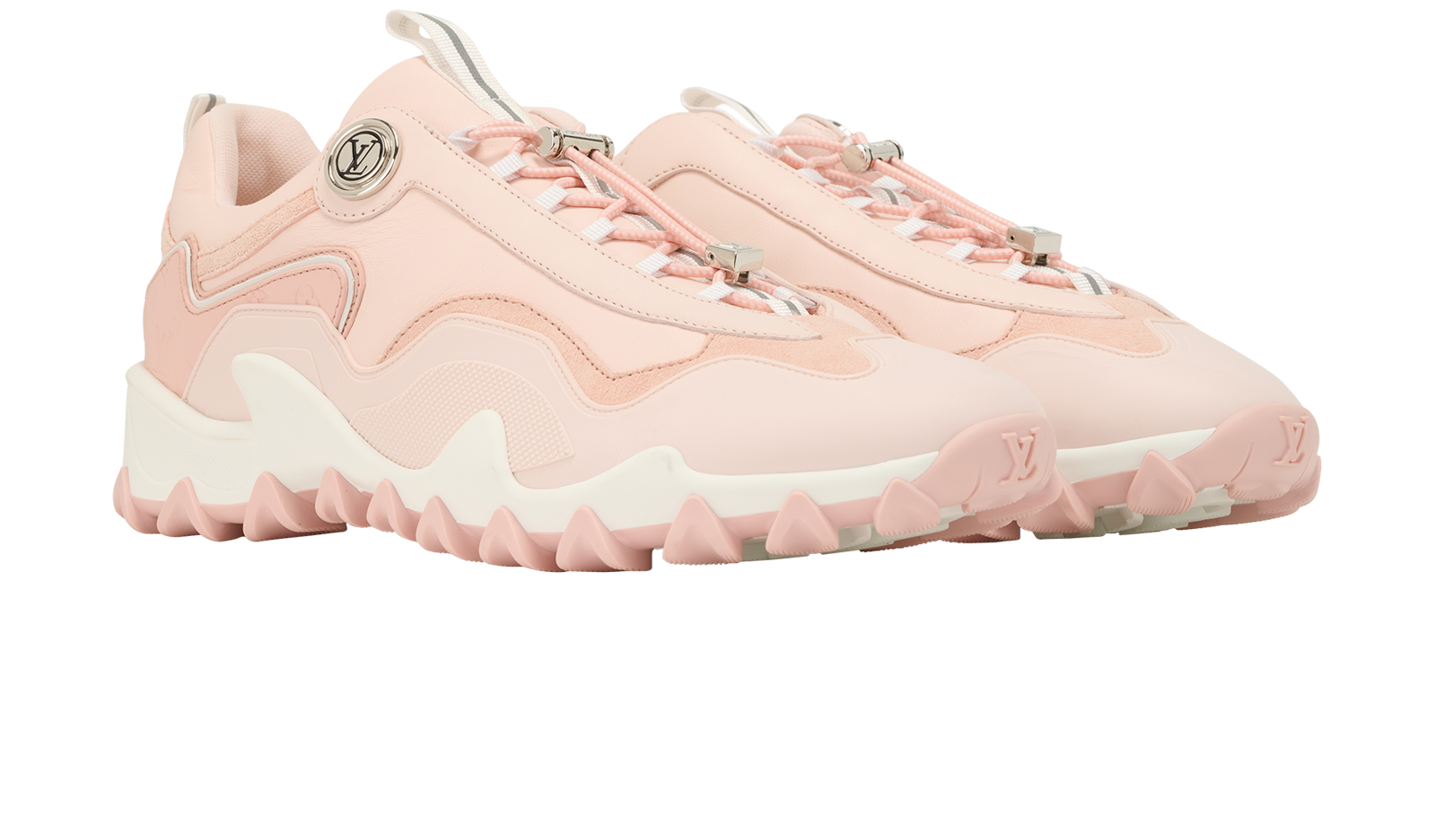 Louis Vuitton LV Rush Trainers, &pound;395, Shoes, Pink, Leather, Side view