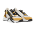 Fendi Flow Trainers, &pound;250, Shoes, Black/Yellow, Mesh/Suede, Side view