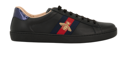 Gucci Ace Sneakers, &pound;320, Shoes, Black, Leather, Front view