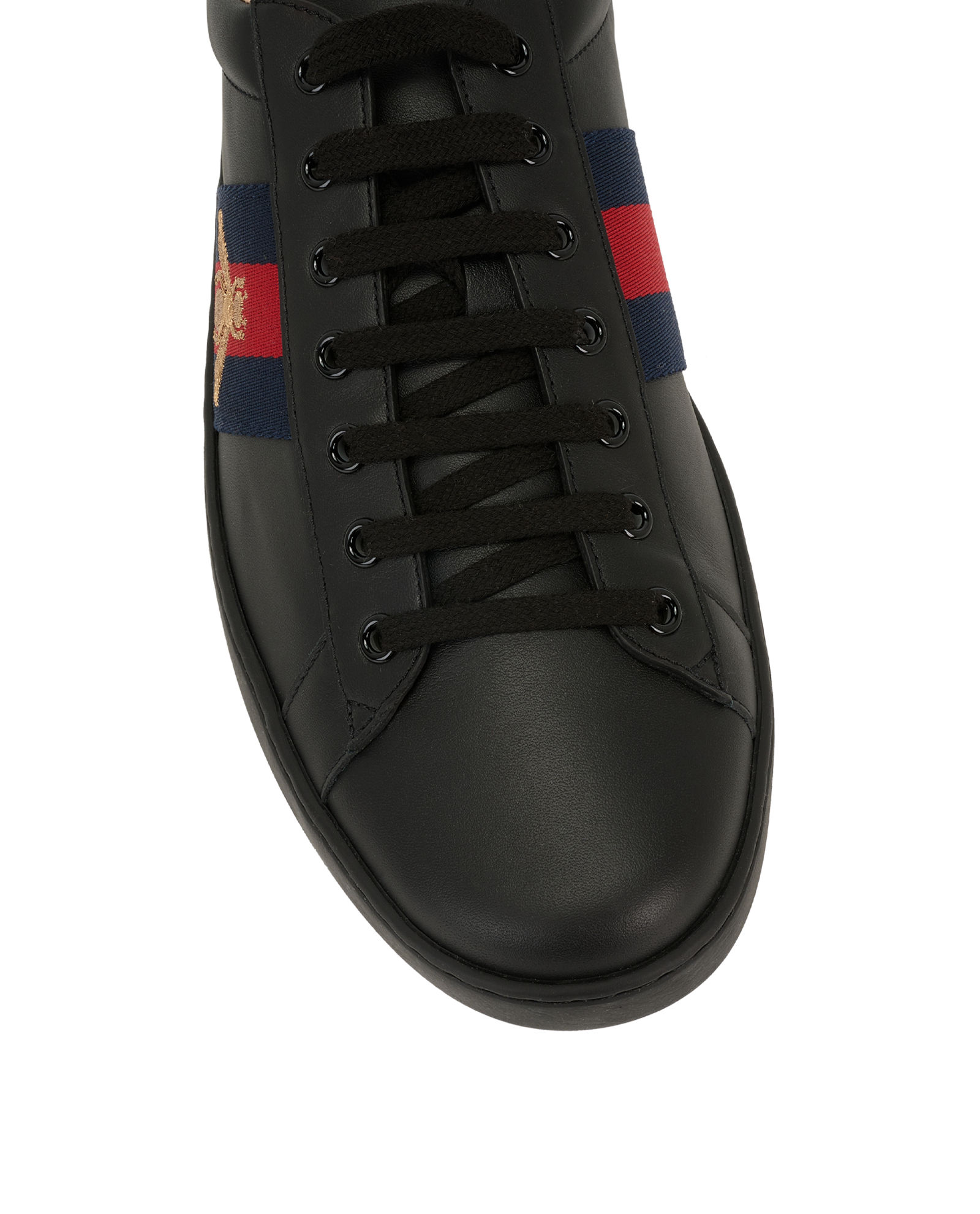 Gucci Ace Sneakers, &pound;320, Shoes, Black, Leather, Other view