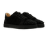 Christian Louboutin Vieira Spikes Trainers, &pound;395, Shoes, Black, Suede, Side view
