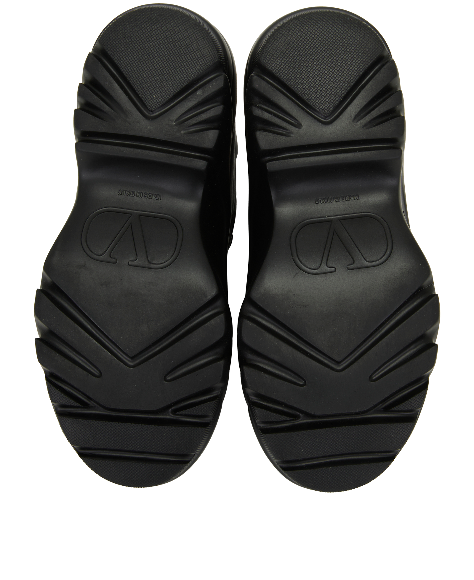 Valentino Flyover Trainers, &pound;220, Shoes, Black, Leather, Top view