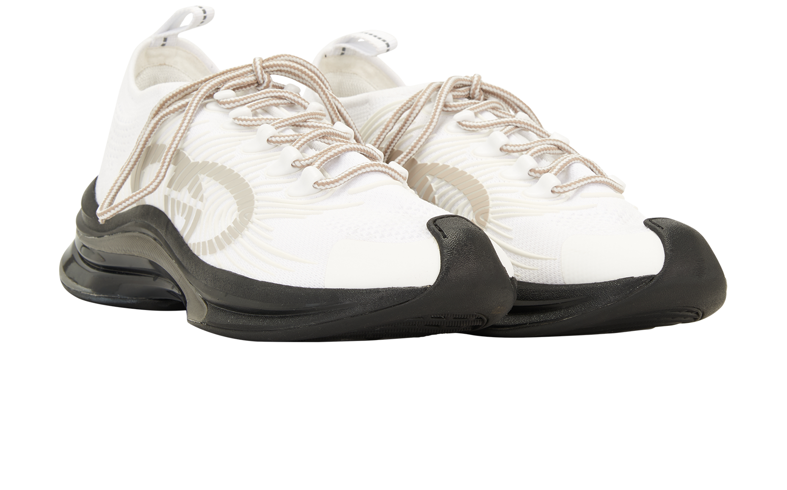Gucci Run Low Trainers, &pound;290, Shoes, White, Fabric, Side view