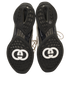 Gucci Run Low Trainers, &pound;290, Shoes, White, Fabric, Top view