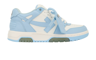 Off-White Out Of Office Trainers, &pound;150, Shoes, Blue/White, Leather, Front view