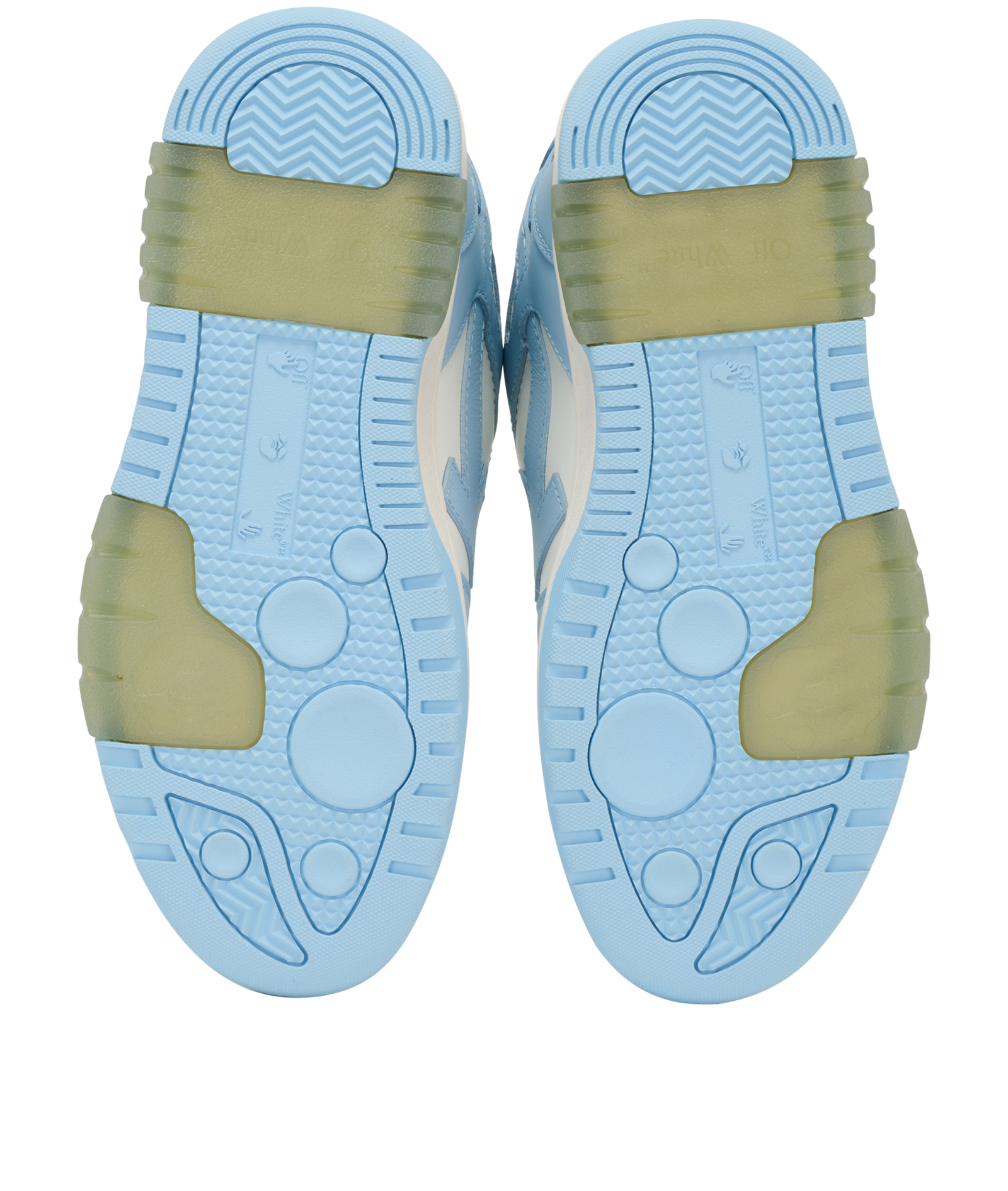 Off-White Out Of Office Trainers, &pound;150, Shoes, Blue/White, Leather, Top view