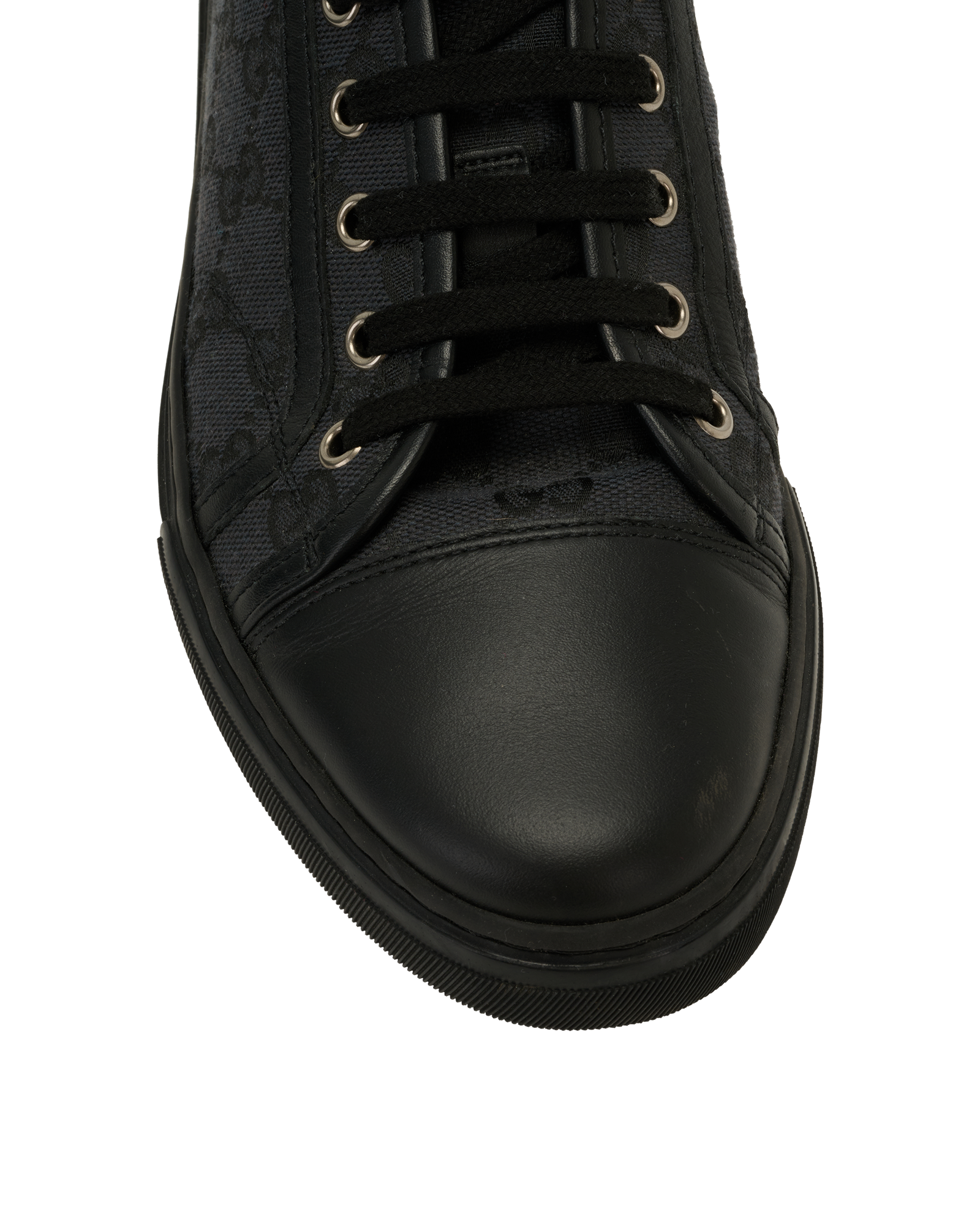 Gucci GG Miro Soft Trainers, &pound;210, Shoes, Black, Canvas, Other view