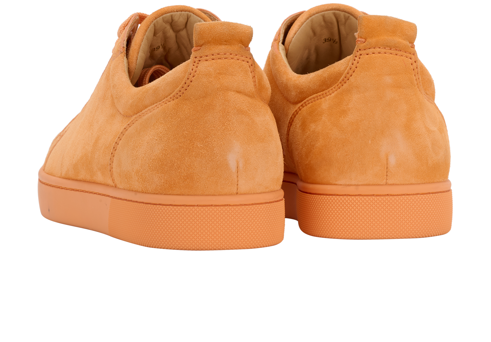 Christian Louboutin Junior Low-Top, &pound;295, Shoes, Orange, Suede, Back view