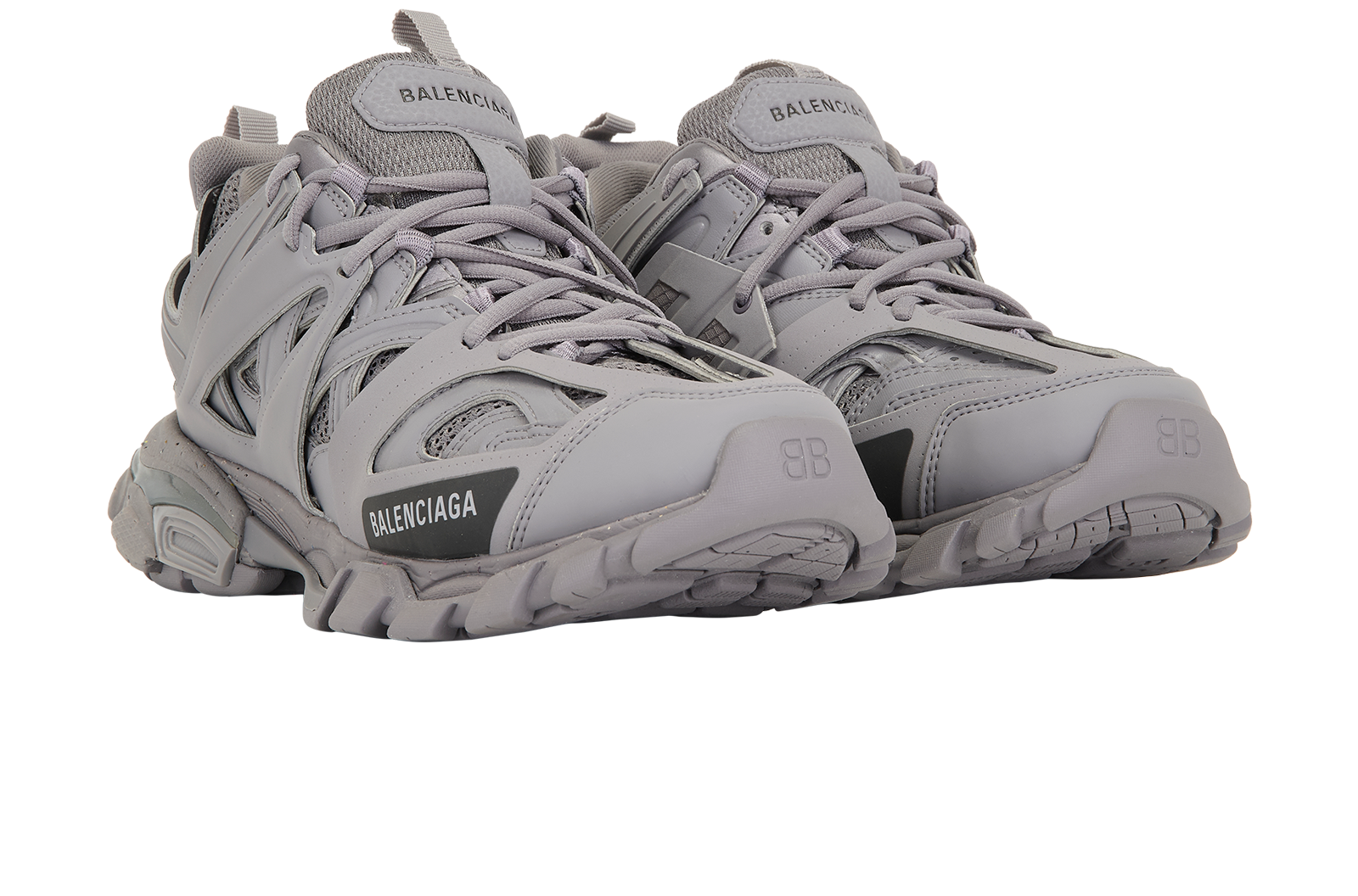 Balenciaga Track Trainers, &pound;320, Shoes, Grey, Leather, Side view
