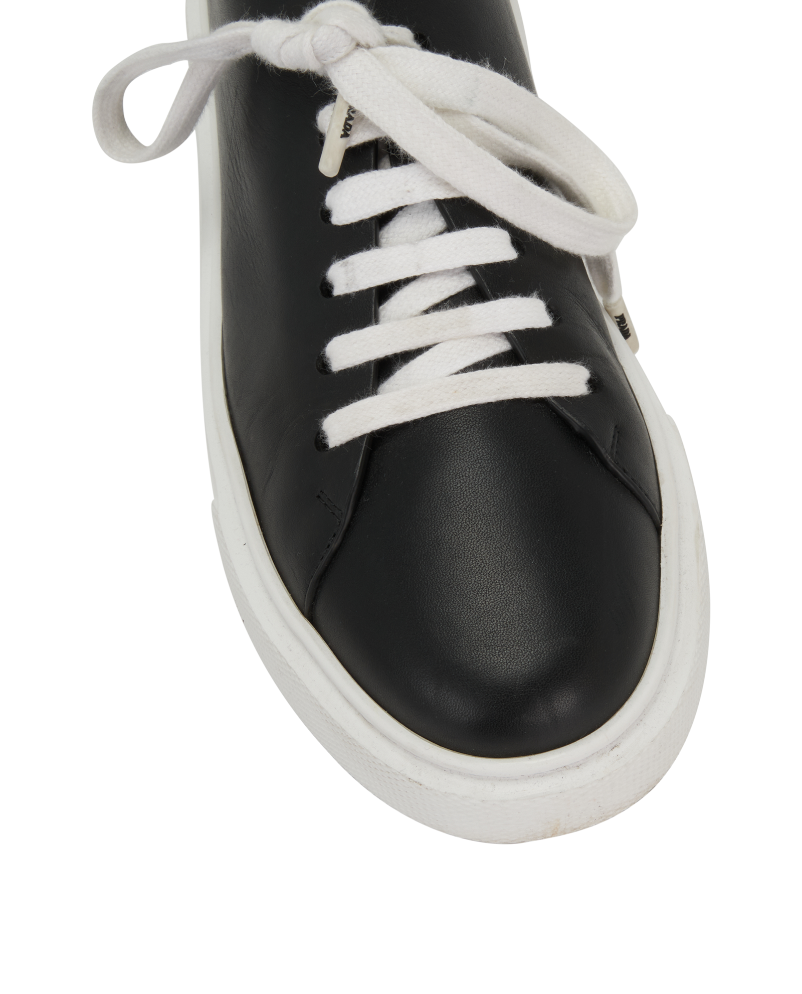 Prada Downtown Sneakers, &pound;190, Shoes, Black, Leather, Other view