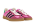 Gucci X Adidas Gazelle Trainers, &pound;350, Shoes, Pink, Velvet, Side view