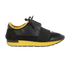 Balenciaga Race Runner Trainers, &pound;130, Shoes, Black, Fabric/Leather, Front view