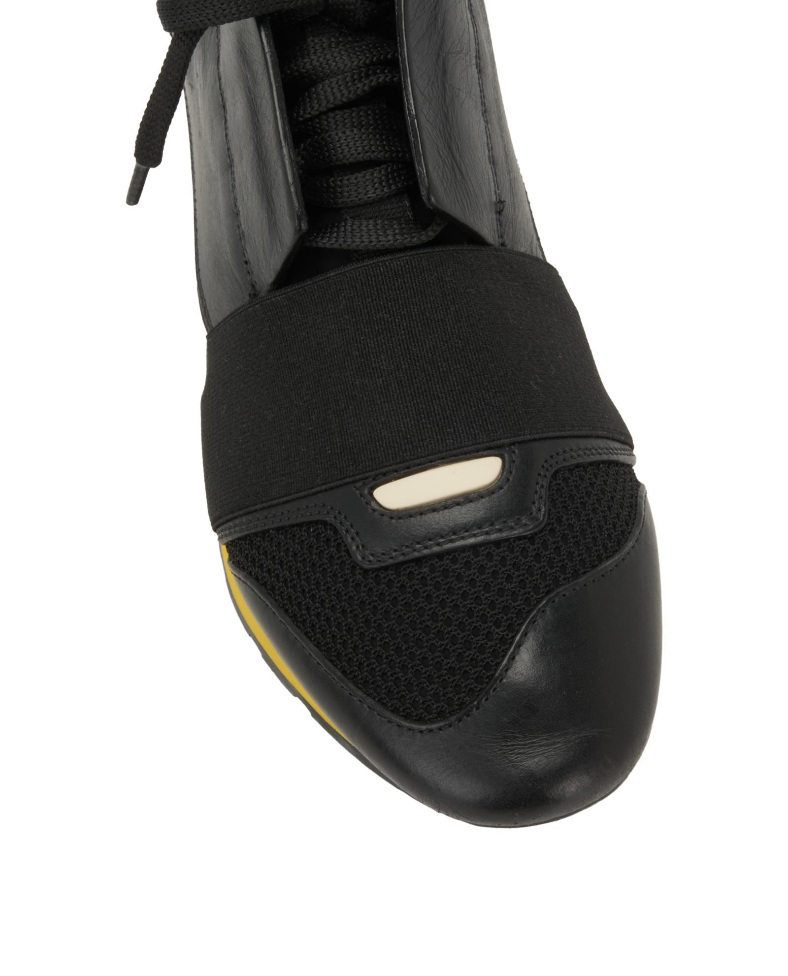 Balenciaga Race Runner Trainers, &pound;130, Shoes, Black, Fabric/Leather, Other view