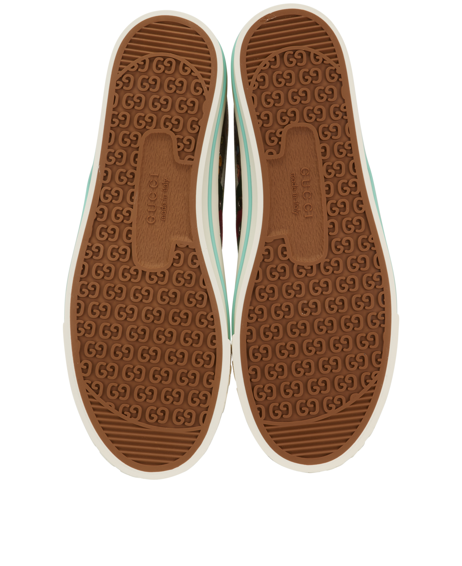 Gucci x Pikarar Tennis 1977 Trainers, &pound;250, Shoes, Beige/Green, Canvas, Top view