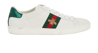 Gucci Ace Trainers, &pound;290, Shoes, White, Leather, Front view