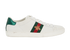 Gucci Ace Trainers, &pound;290, Shoes, White, Leather, Front view