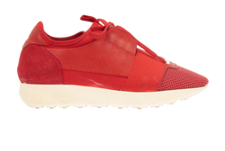 Balenciaga Race Runner Trainers, Fabric/Leather, Red, UK3, 2*