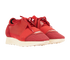 Balenciaga Race Runner Trainers, &pound;195, Shoes, Red, Fabric/Leather, Side view