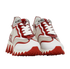 Louboutin Sharkina Trainers, &pound;395, Shoes, Red/White, Mesh, Side view