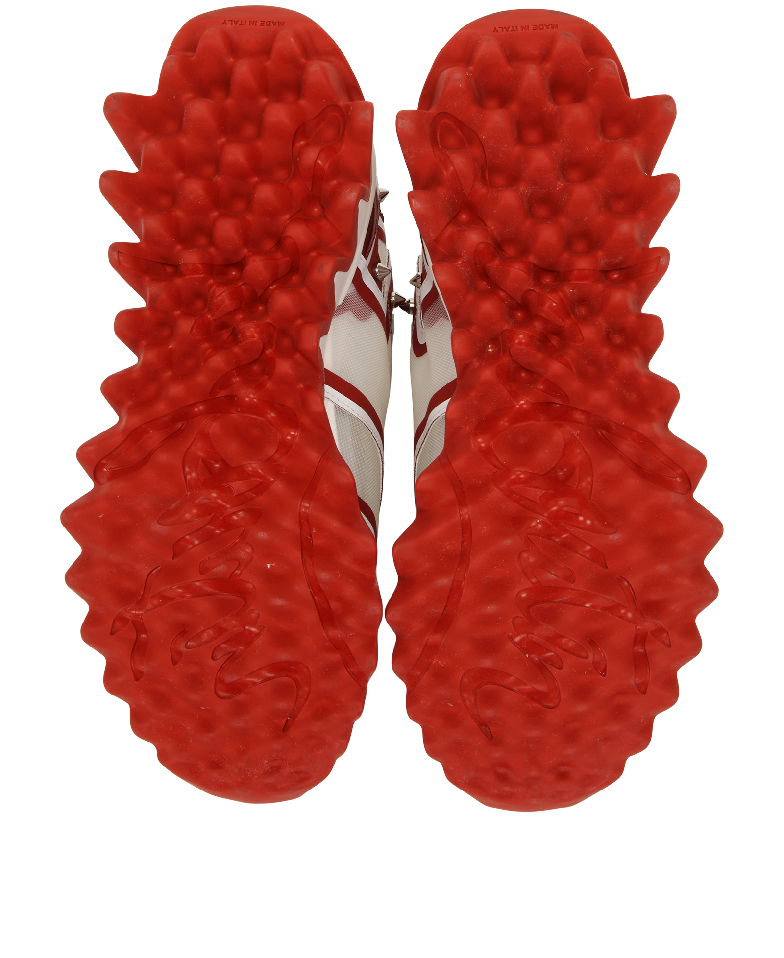 Louboutin Sharkina Trainers, &pound;395, Shoes, Red/White, Mesh, Top view