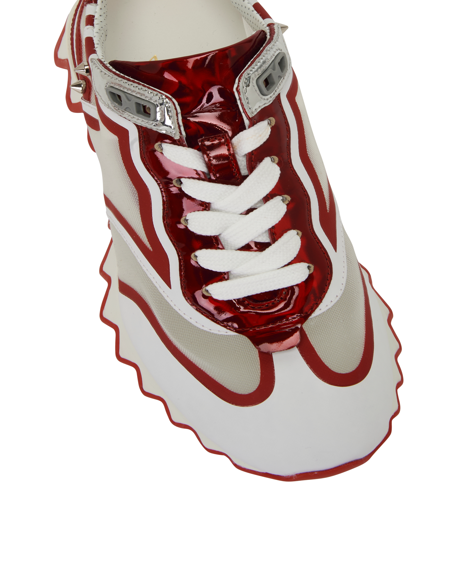 Louboutin Sharkina Trainers, &pound;395, Shoes, Red/White, Mesh, Other view