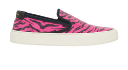 Saint Laurent Venice Slip On Trainers, Leather, Pink/Black, UK6.5, B, 2*