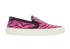 Saint Laurent Venice Slip On Trainers, &pound;220, Shoes, Black/Pink, Leather, Front view