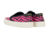 Saint Laurent Venice Slip On Trainers, &pound;220, Shoes, Black/Pink, Leather, Back view