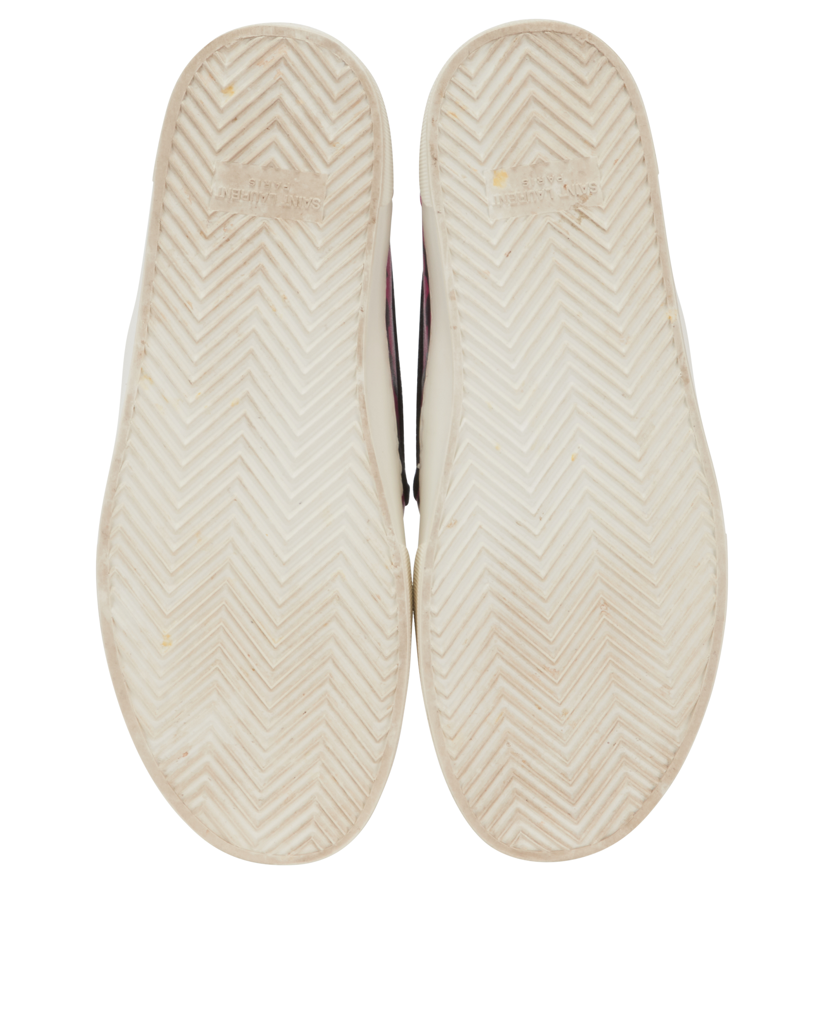 Saint Laurent Venice Slip On Trainers, &pound;220, Shoes, Black/Pink, Leather, Top view