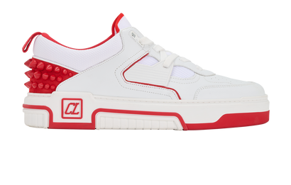 Christian Louboutin Astroloubi Trainers, &pound;350, Shoes, Red/White, Leather, Front view