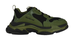 Balenciaga Triple S Trainers, Mens, Synthetic, Green, UK 11, B/DB, 2*