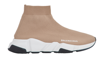 Balenciaga Speed Sock Trainers, &pound;295, Shoes, Beige, Fabric, Front view