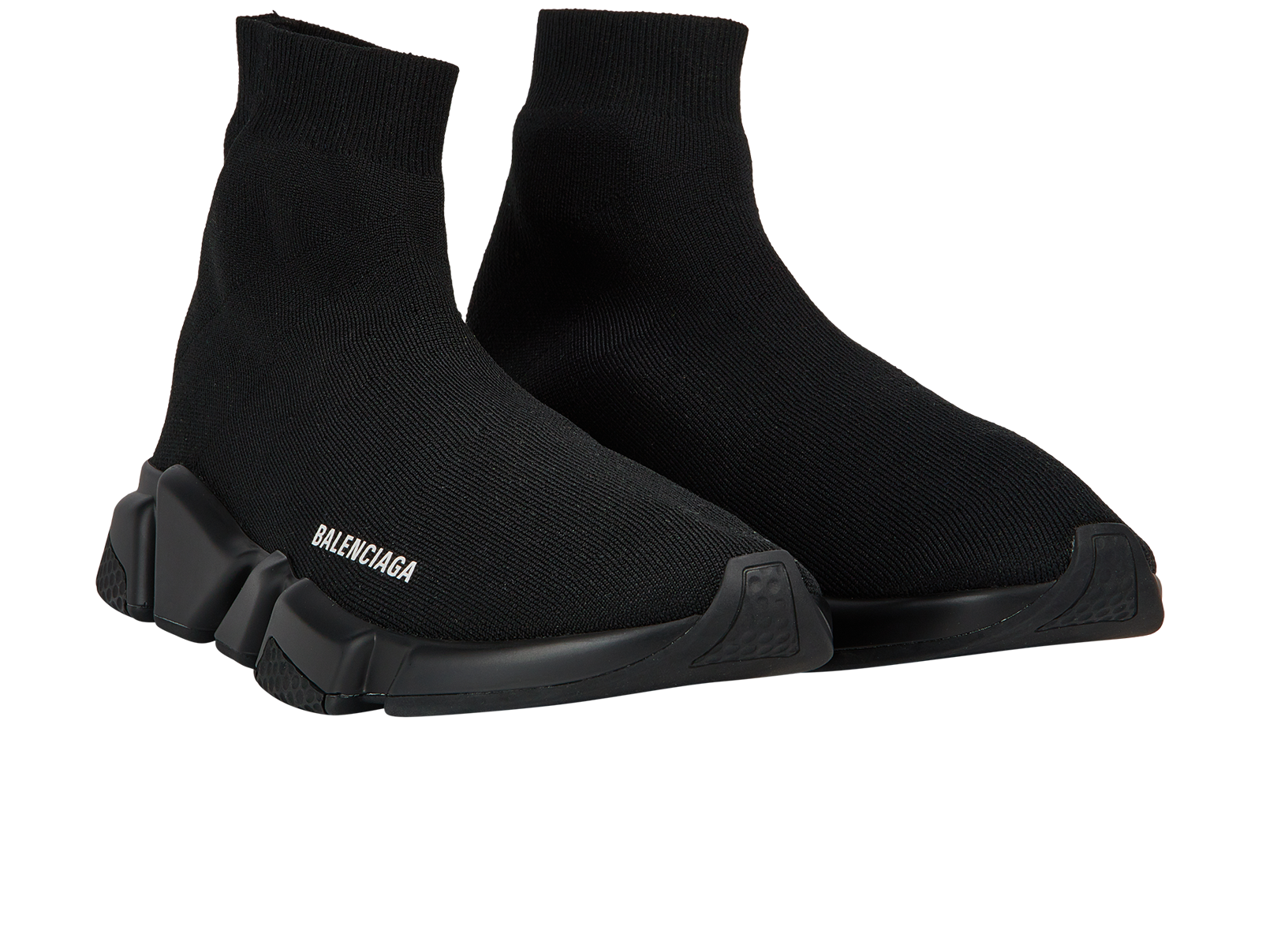 Balenciaga Speed 2.0 Trainers, &pound;280, Shoes, Black, Fabric/Rubber, Side view