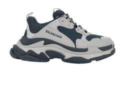 Balenciaga Triple S, Leather, Grey/Black, UK7, DB, B, 4*