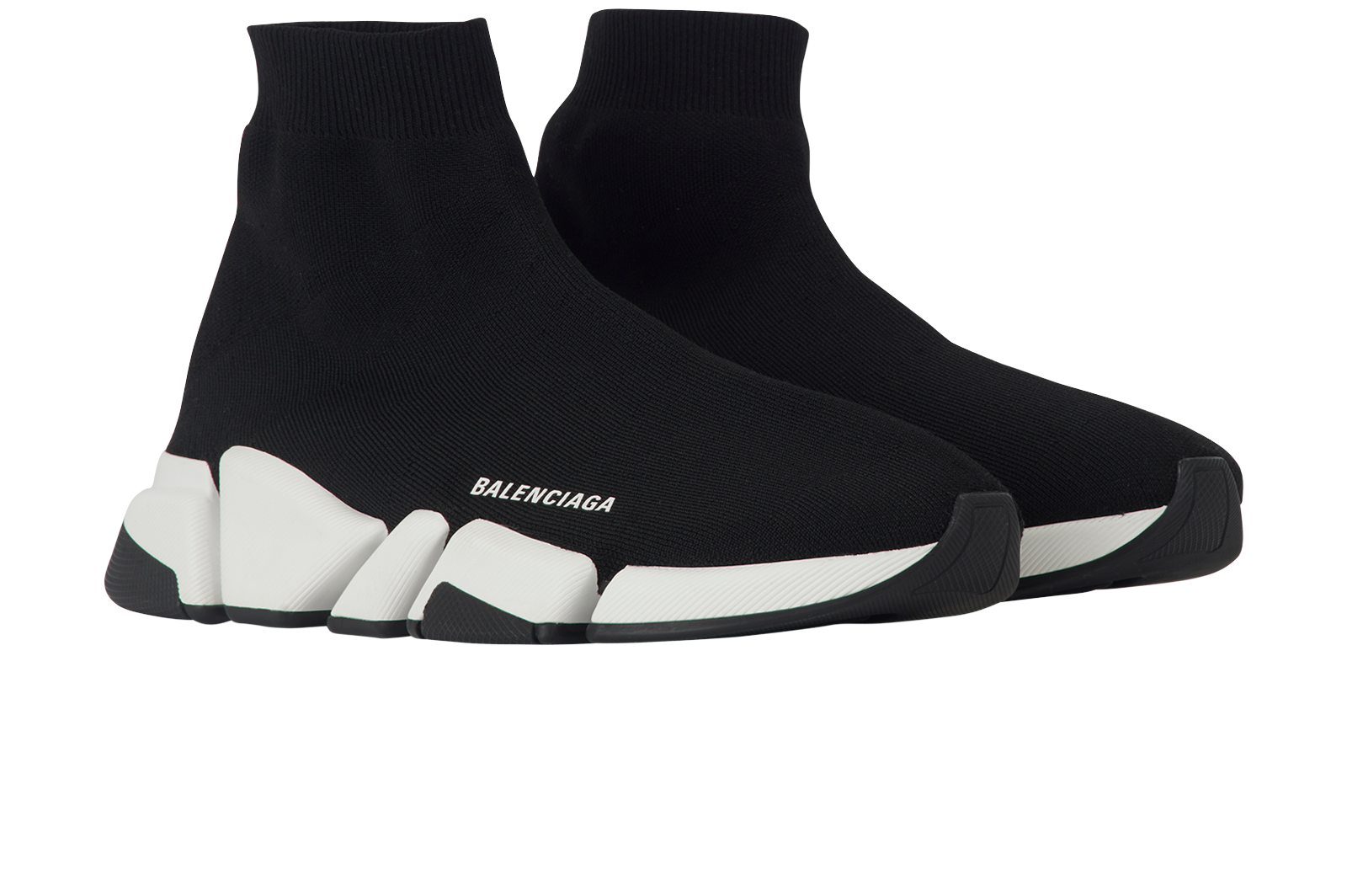 Balenciaga Speed 2.0 Trainers, &pound;350, Shoes, Black/White, Polyester (Polymer), Side view
