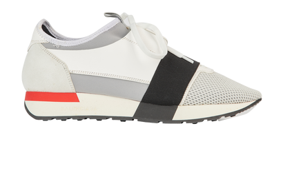 Balenciaga Race Runners, £120, Shoes, White, Leather, Front view