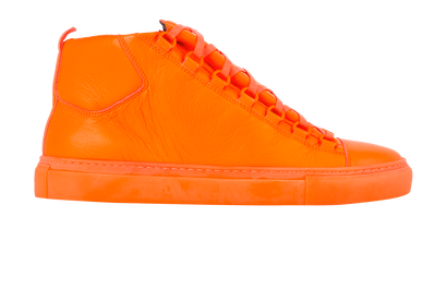 Balenciaga Arena High Top, &pound;250, Shoes, Orange, Leather, Front view