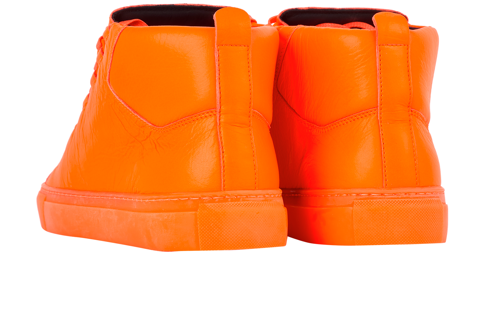 Balenciaga Arena High Top, &pound;250, Shoes, Orange, Leather, Back view
