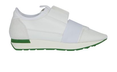 Balenciaga Race Runners, &pound;160, Shoes, White, Leather, Front view