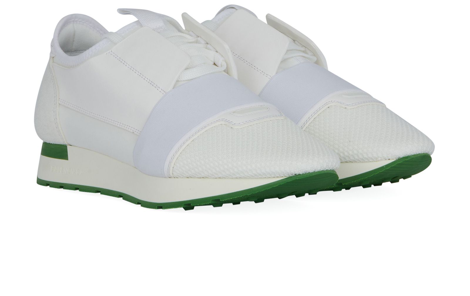 Balenciaga Race Runners, &pound;160, Shoes, White, Leather, Side view