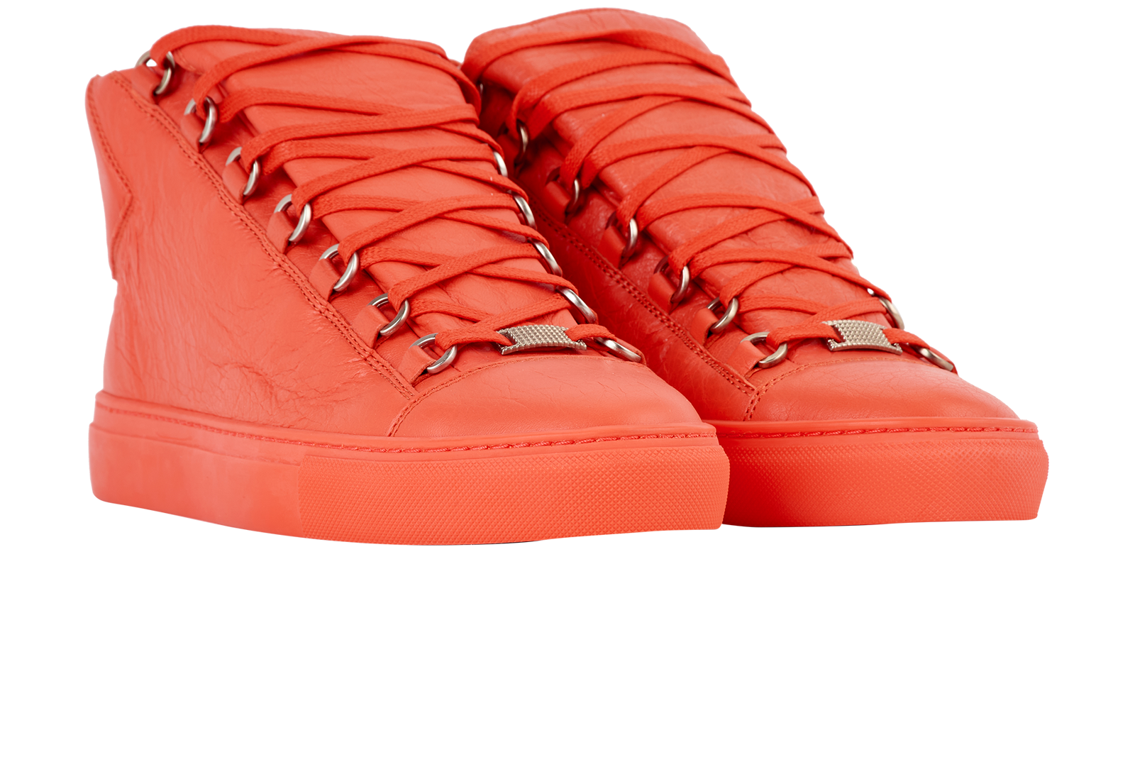 Balenciaga Arena High Top, &pound;220, Shoes, Red, Leather, Side view