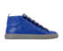 Balenciaga Arena High Top, &pound;250, Shoes, Blue, Leather, Front view