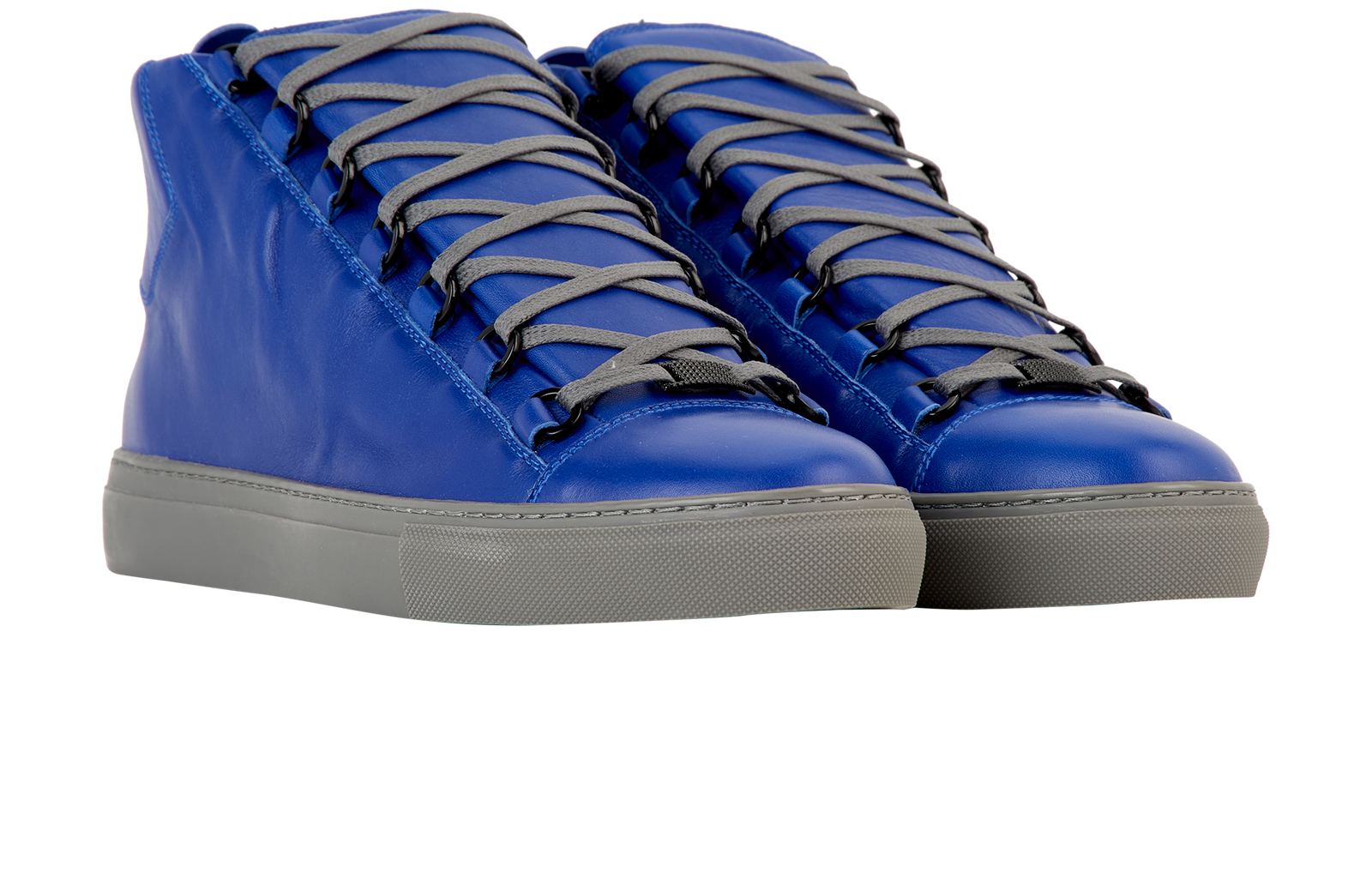Balenciaga Arena High Top, &pound;250, Shoes, Blue, Leather, Side view