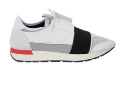 Balenciaga Race Runner Trainers, Leather/Suede, Grey/White,UK7, B/DB, 3*